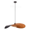 Zsinóros csillár LEAF 1xE27/15W/230V fekete/réz
