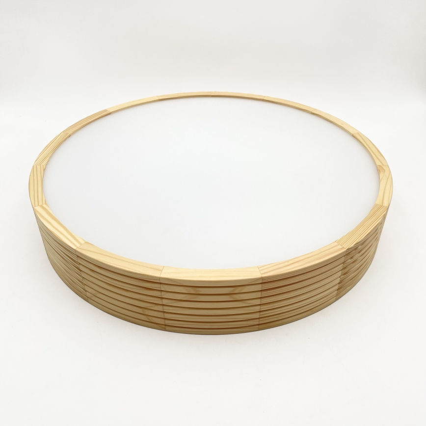 Zsinóros csillár NATURAL MODERN 3xE27/15W/230V, átmérő 47,5 cm, fenyő