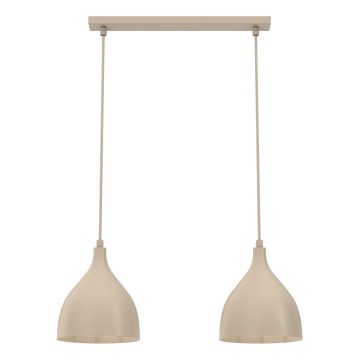 Zsinóros csillár NOAK CLASSIC 2xE27/15W/230V bézs