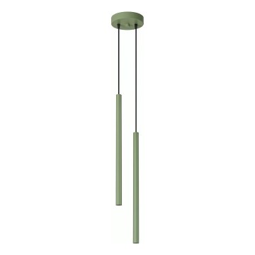 Zsinóros csillár PASTELO 2xG9/8W/230V zöld