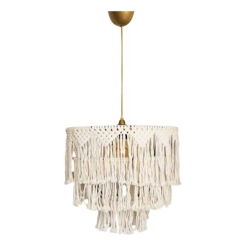 Zsinóros csillár RIMINI 1xE27/40W/230V krémszínű