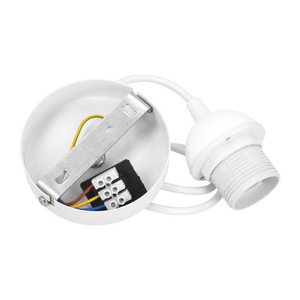 Zsinóros csillár SARTA 1xE27/60W/230V átm. 45 cm fehér/juta