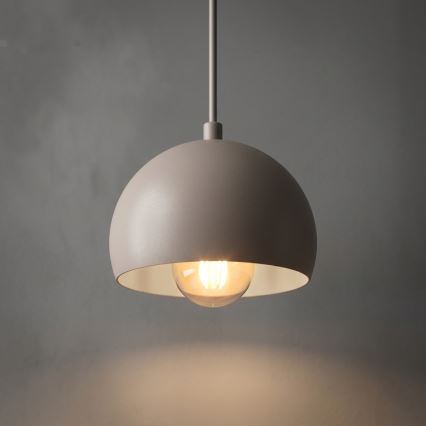 Zsinóros csillár SOOL 1xE27/15W/230V, átmérő 15 cm, krémszínű