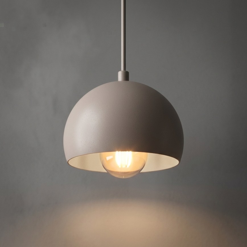 Zsinóros csillár SOOL 1xE27/15W/230V, átmérő 15 cm, krémszínű