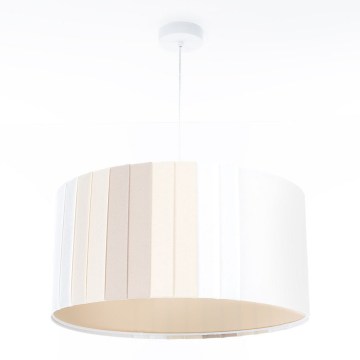 Zsinóros csillár STRIPES 1xE27/60W/230V Ø 60 cm krémszínű