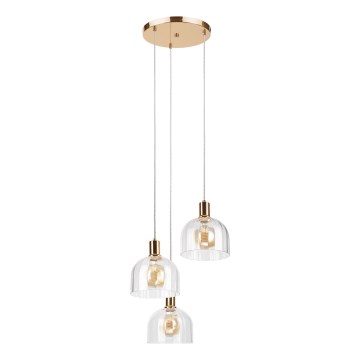Zsinóros csillár VIVE 3xE27/15W/230V arany