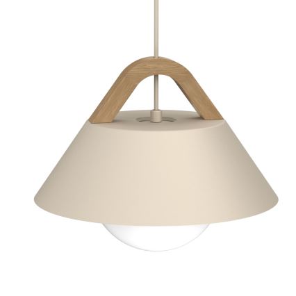 Zsinóros függeszték FUNDA 1xE27/15W/230V bézs