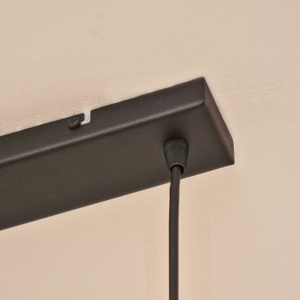 Zsinóros függőlámpa ALBA 3xE27/15W/230V szürke