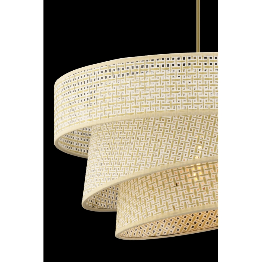 Zsinóros függőlámpa COUPER 1xE27/60W/230V krémszínű