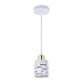 Zsinóros függőlámpa ELEN 1xE27/35W/230V fehér/arany