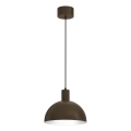 Zsinóros függőlámpa HANDA 1xE27/15W/230V barna