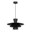 Zsinóros függőlámpa PLATO 1xE27/15W/230V fekete