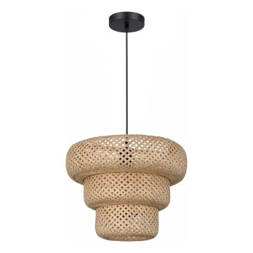 Zsinóros függőlámpa TULUM 1xE27/15W/230V bambusz