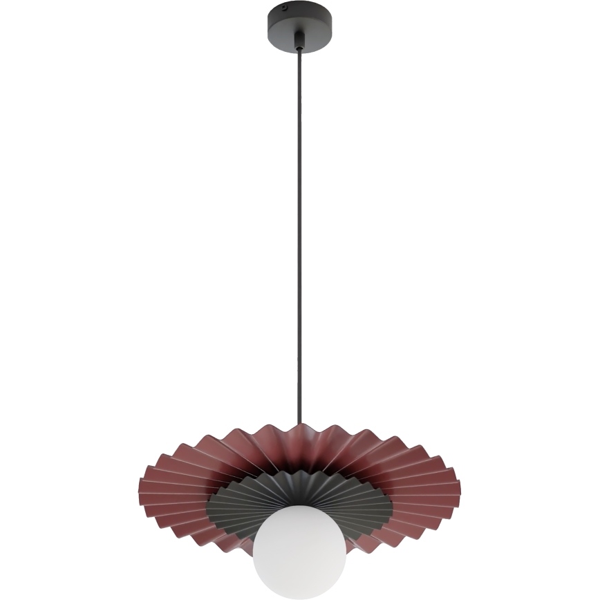 Zsinóros függőlámpa UMBRA 1xG9/8W/230V fekete/piros