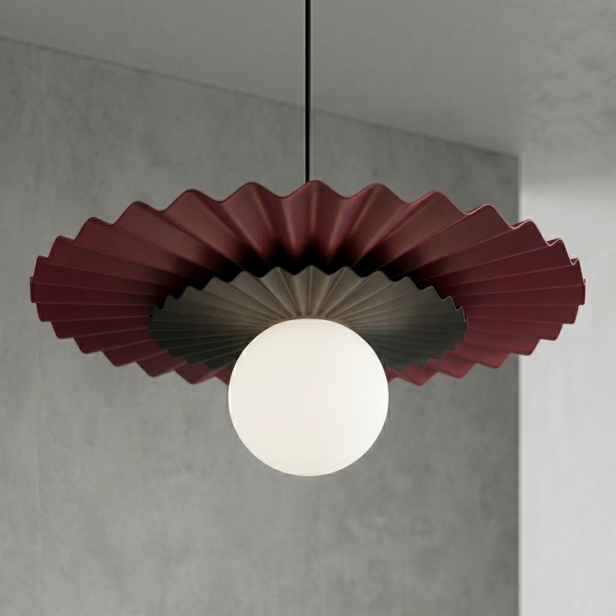 Zsinóros függőlámpa UMBRA 1xG9/8W/230V fekete/piros