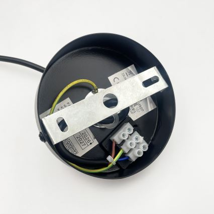 Zsinóros VELLO függőlámpa 1xE27/15W/230V fekete/füstös bézs/fekete