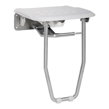 Zuhanyülőke 35 x 43,3 cm ezüst/fehér