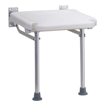 Zuhanyülőke 40x43 cm ezüst/fehér