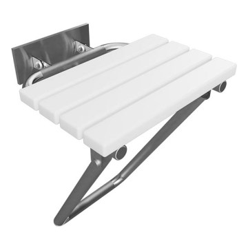 Zuhanyülőke 44x46 cm rozsdamentes acél/ezüst