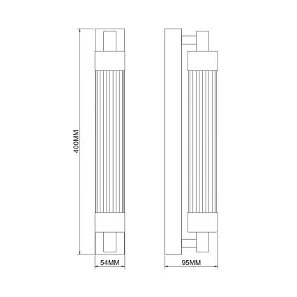 Zuma Line - LED fali lámpa LED/8W/230V sárgaréz