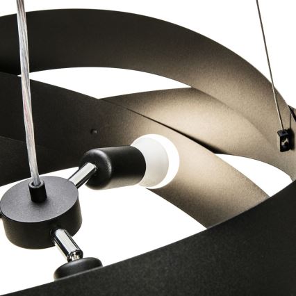 Zuma Line - Csillár zsinóron 3xE27/40W/230V fekete