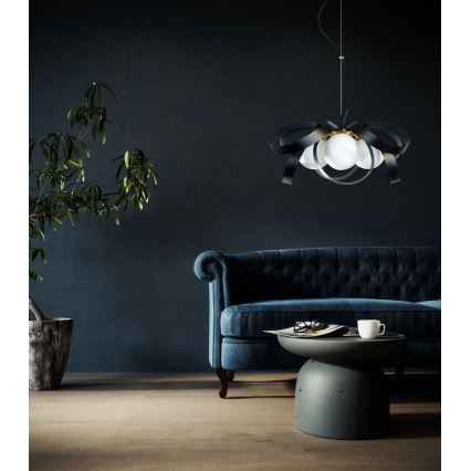 Zuma Line - Csillár zsinóron 4xE14/40W/230V fekete