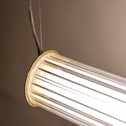 Zuma Line - LED dimmelhető csillár kábelen LED/39W/230V 2700-6500K arany + távirányító