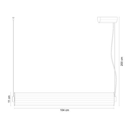 Zuma Line - LED dimmelhető csillár kábelen LED/39W/230V 2700-6500K arany + távirányító