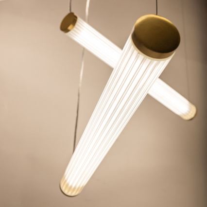 Zuma Line - LED fényerőszabályozható kábeles csillár LED/64W/230V 2700-6500K arany + távirányító