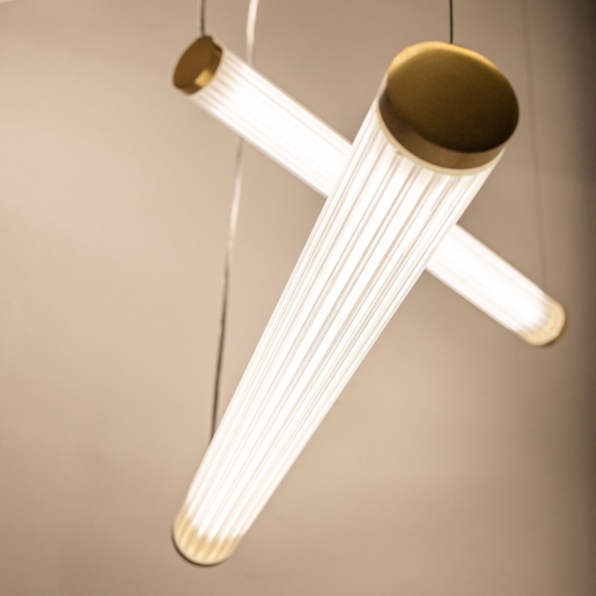 Zuma Line - LED fényerőszabályozható kábeles csillár LED/64W/230V 2700-6500K arany + távirányító