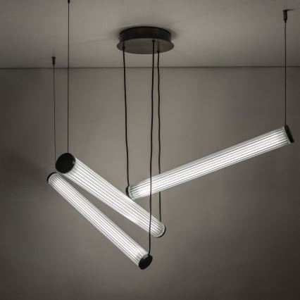 Zuma Line - LED fényerőszabályozható kábeles csillár LED/64W/230V 2700-6500K fekete + távirányító