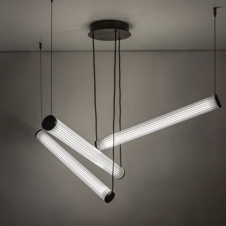 Zuma Line - LED fényerőszabályozható kábeles csillár LED/64W/230V 2700-6500K fekete + távirányító