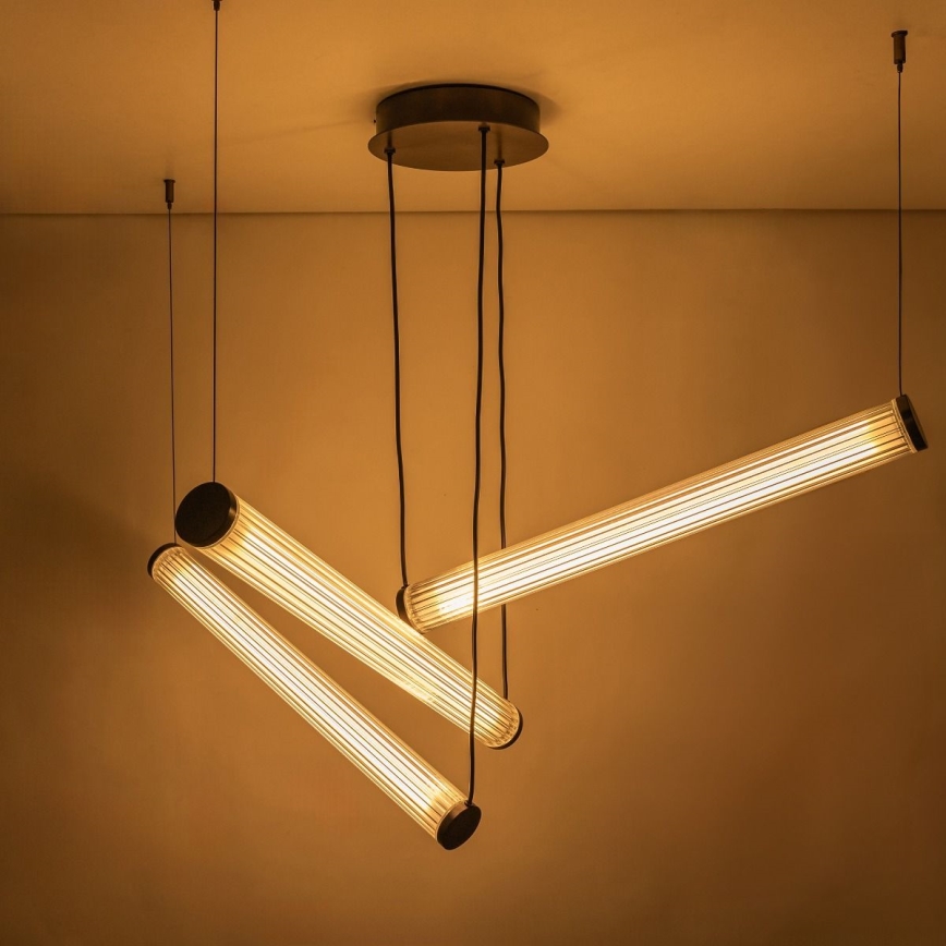 Zuma Line - LED fényerőszabályozható kábeles csillár LED/64W/230V 2700-6500K fekete + távirányító