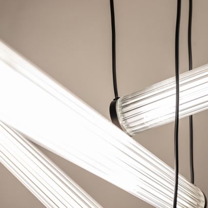 Zuma Line - LED fényerőszabályozható kábeles csillár LED/64W/230V 2700-6500K fekete + távirányító