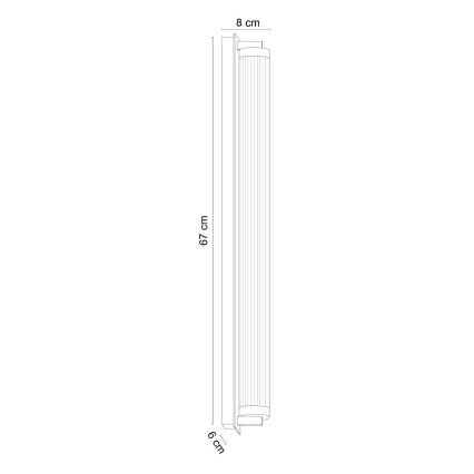 Zuma Line - Dimmelhető LED fali lámpa LED/26W/230V 2700-6500K fekete + távirányító