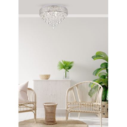 Zuma Line - Mennyezeti lámpa 9xG9/25W/230V átm. 50 cm fényezett króm