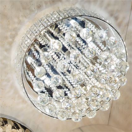 Zuma Line - Mennyezeti lámpa 9xG9/25W/230V átm. 50 cm fényezett króm