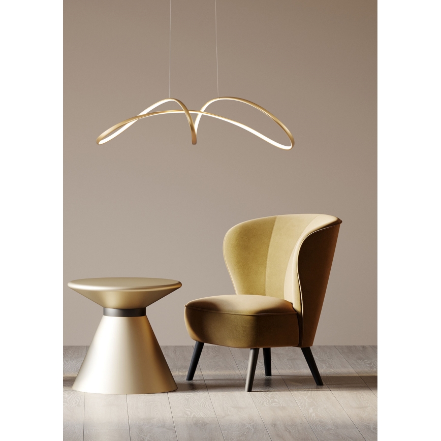 Zuma Line - LED Csillár zsinóron LED/50W/230V 3000/4000/6000K arany