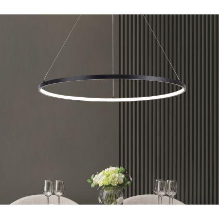 Zuma Line - LED csillár kábelen LED/36W/230V 3000/4000/6000K Ø 80 cm fekete