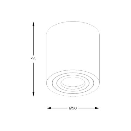 Zuma Line - LED RGBW dimmelhető fürdőszobai spotlámpa 1xGU10/4,8W/230V IP44 fehér + távirányító