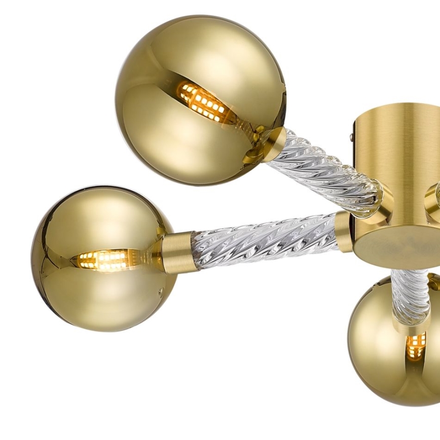 Zuma Line - Felületre szerelhető csillár 5xG9/6W/230V réz