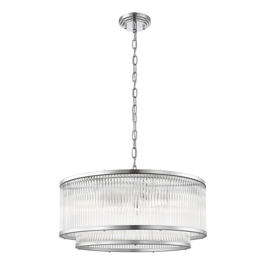 Zuma Line - Csillár láncon 6xE14/60W/230V fényezett króm