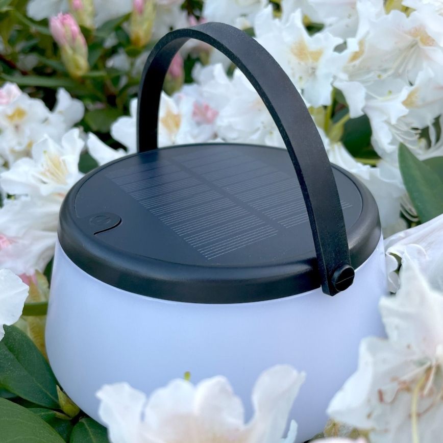 Zuma Line - LED állítható fényerejű napelemes asztali lámpa LED/2,2W/2000 mAh IP44 fekete