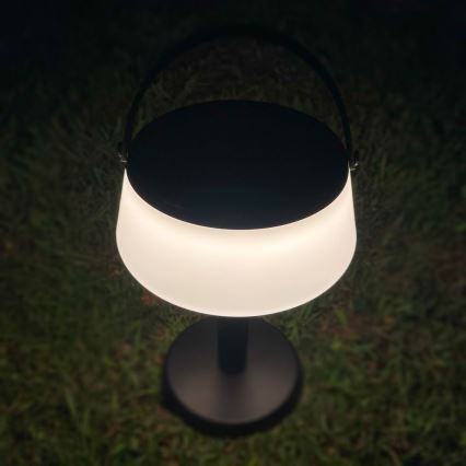 Zuma Line - LED állítható fényerejű napelemes asztali lámpa LED/2,2W/2000 mAh IP44 fekete