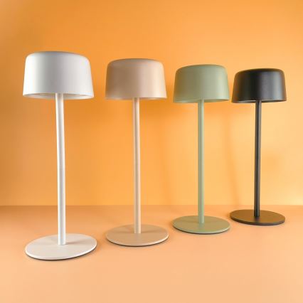 Zuma Line - LED Dimmelhető Asztali lámpa tölthető LED/2W/1200 mAh IP44 krémes