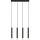 Zuma Line - Kábelre függesztett csillár 4xG9/5W/230V fekete