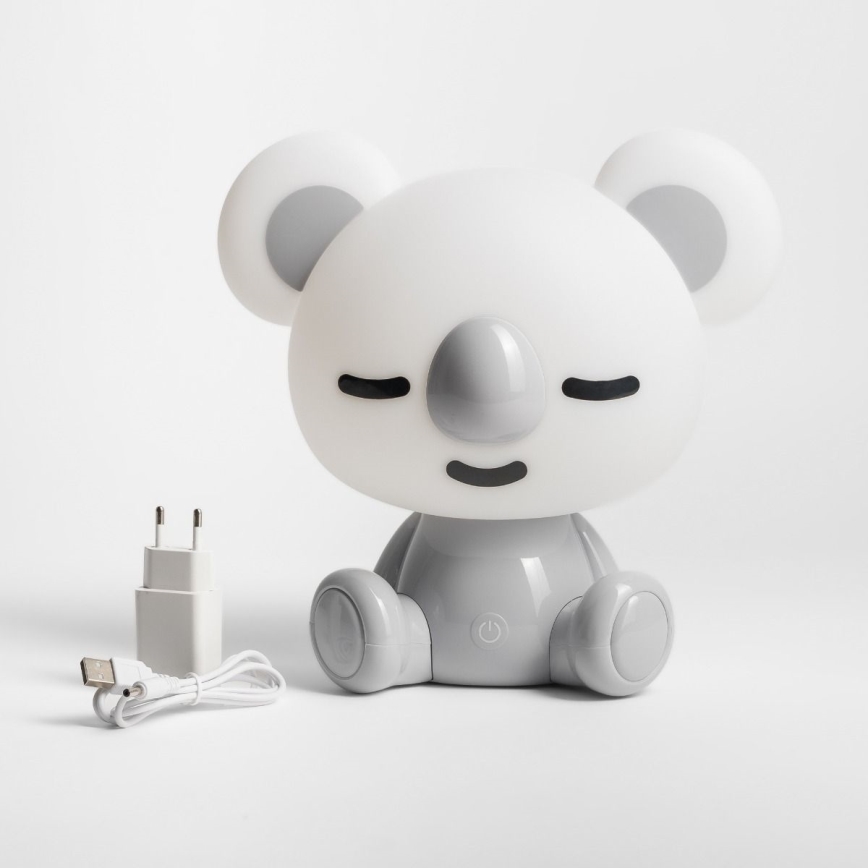 Zuma Line - LED Dimmelhető gyermek érintős asztali lámpa LED/3W/230V koala szürke