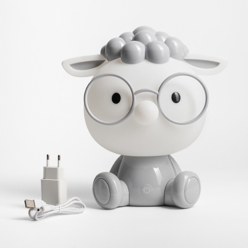 Zuma Line - LED Dimmelhető gyermek érintős asztali lámpa LED/3W/230V bárány szürke