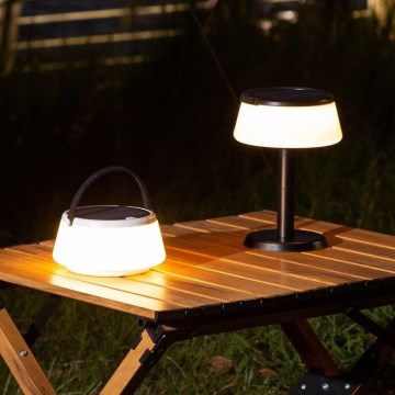 Zuma Line - LED állítható fényerejű napelemes asztali lámpa LED/2,2W/2000 mAh IP44 fekete