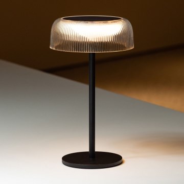 Zuma Line - LED állítható fényerejű napelemes asztali lámpa LED/2,5W/2000 mAh IP44 fekete